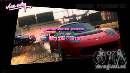 NFS Most Wanted 2012 Menu 1 pour GTA Vice City