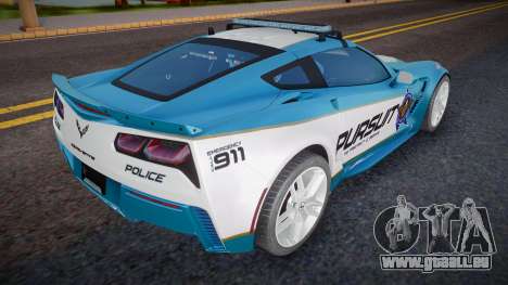 2017 Chevrolet Corvette Grand Sport Police pour GTA San Andreas