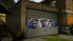 Grove CJ Garage Graffiti v2 pour GTA San Andreas Definitive Edition