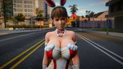 DOAXVV Sexy Hitomi Bunny Clock Red für GTA San Andreas