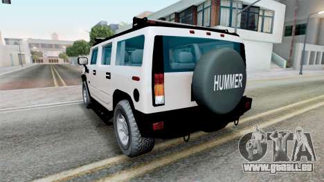 Hummer H2 Mist Gray pour GTA San Andreas