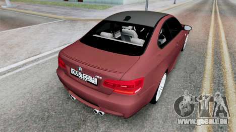 BMW M3 Coupe (E92) pour GTA San Andreas