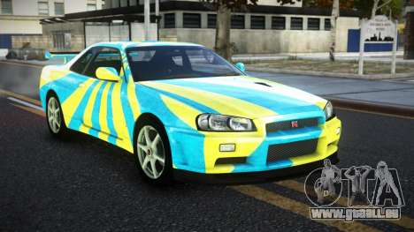 Nissan Skyline R34 JaP S4 pour GTA 4