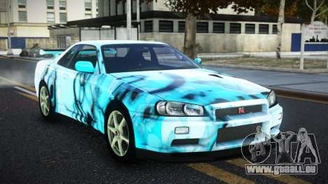 Nissan Skyline R34 JaP S3 pour GTA 4