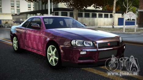 Nissan Skyline R34 JaP S5 pour GTA 4