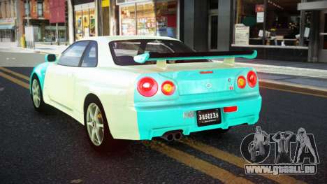 Nissan Skyline R34 JaP S8 pour GTA 4