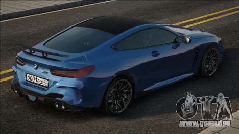 BMW M8 Bleu Compétition pour GTA San Andreas