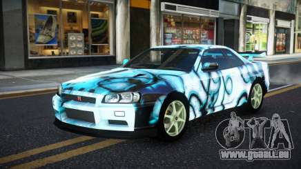 Nissan Skyline R34 JaP S3 für GTA 4