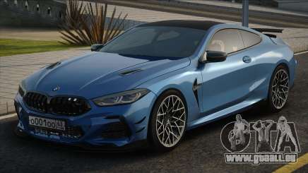 BMW M8 Bleu Compétition pour GTA San Andreas