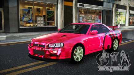 Nissan Skyline R34 JaP S6 pour GTA 4