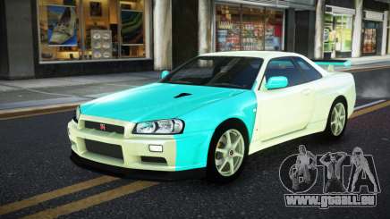 Nissan Skyline R34 JaP S8 pour GTA 4