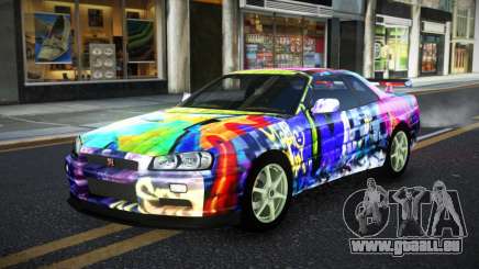 Nissan Skyline R34 JaP S14 für GTA 4