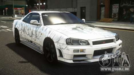 Nissan Skyline R34 ZL-R S6 pour GTA 4