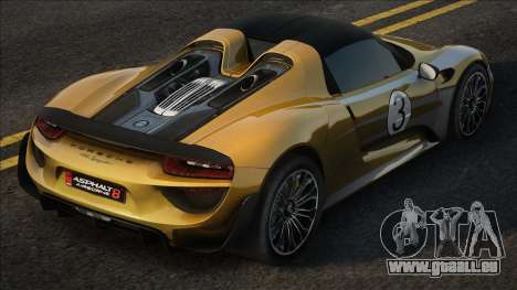 Porsche 918 Spyder with Weissach Package für GTA San Andreas