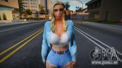 Jeune fille dans le style de CA 22 pour GTA San Andreas