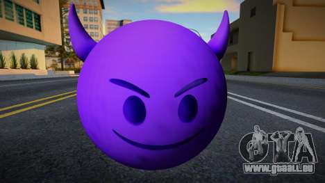 Emoji con Cara de Diablo Morado pour GTA San Andreas