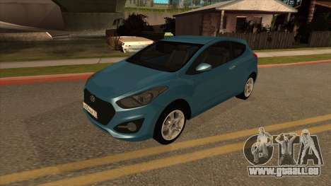 2013 Hyundai i30 3-door hatchback pour GTA San Andreas