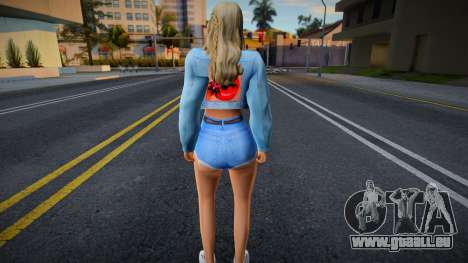 Jeune fille dans le style de CA 22 pour GTA San Andreas