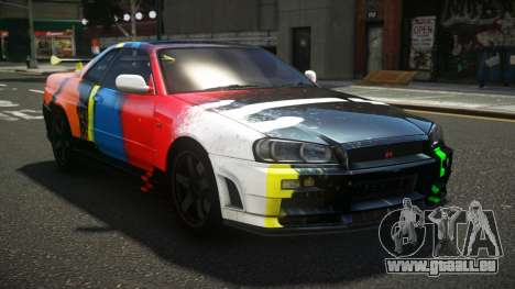 Nissan Skyline R34 ZL-R S5 pour GTA 4