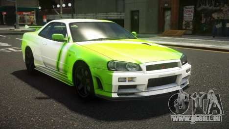 Nissan Skyline R34 ZL-R S8 pour GTA 4