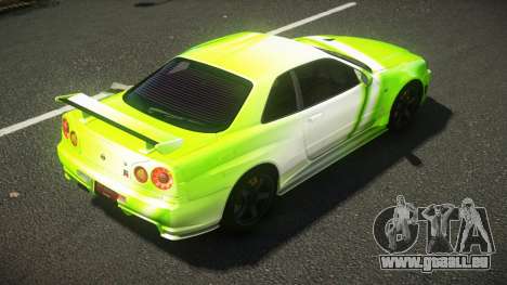 Nissan Skyline R34 ZL-R S8 pour GTA 4