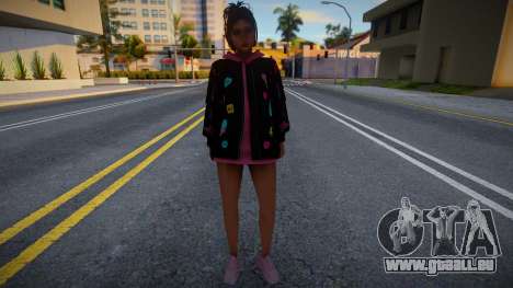 Jeune fille dans le style de SA 1 pour GTA San Andreas