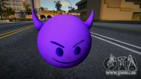 Emoji con Cara de Diablo Morado pour GTA San Andreas