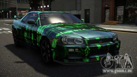 Nissan Skyline R34 ZL-R S10 pour GTA 4