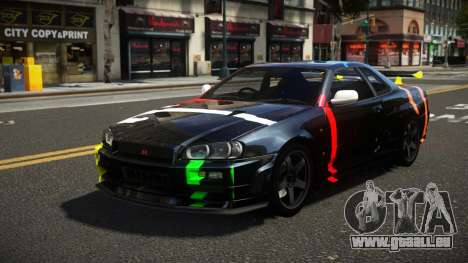 Nissan Skyline R34 ZL-R S5 pour GTA 4