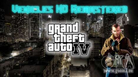 Vehicles HD Remastered pour GTA 4