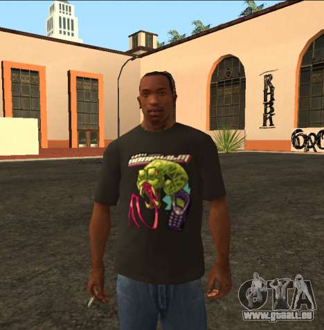 Schwarzes Popcult T-Shirt (Schlange) für GTA San Andreas