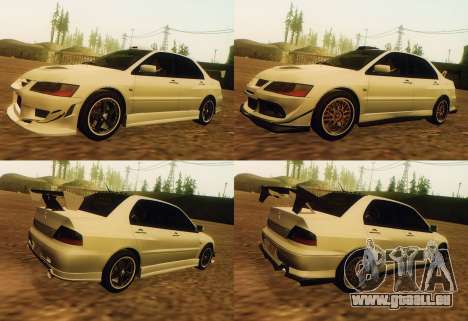 Mitsubishi Lancer Evolution IX FQ-360 2007 für GTA San Andreas