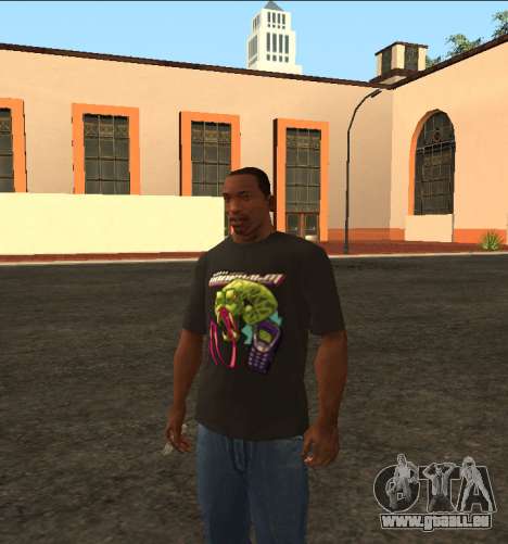 T-Shirt Popcult Noir (Serpent) pour GTA San Andreas