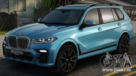 BMW X7 G07 Bleu pour GTA San Andreas