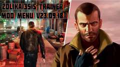 Zolika1351s Trainer Mod Menu V23.09.18.1 für GTA 4