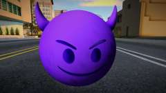 Emoji con Cara de Diablo Morado für GTA San Andreas