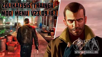 Zolika1351s Trainer Mod Menu V23.09.18.1 pour GTA 4