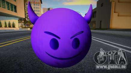 Emoji con Cara de Diablo Morado für GTA San Andreas