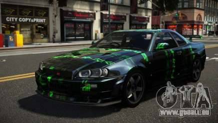 Nissan Skyline R34 ZL-R S10 pour GTA 4