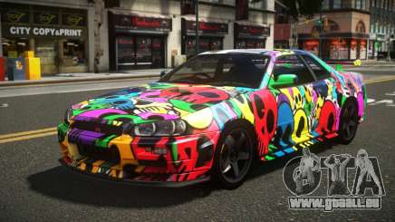 Nissan Skyline R34 ZL-R S11 für GTA 4