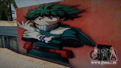 Mural Izuku Midoriya pour GTA San Andreas