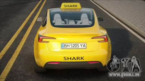 Tesla Model 3 Shark Taxi pour GTA San Andreas