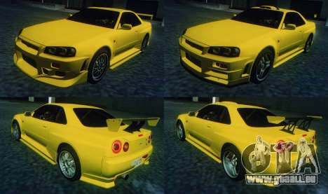 1999 Nissan Skyline GT-R R34 pour GTA San Andreas