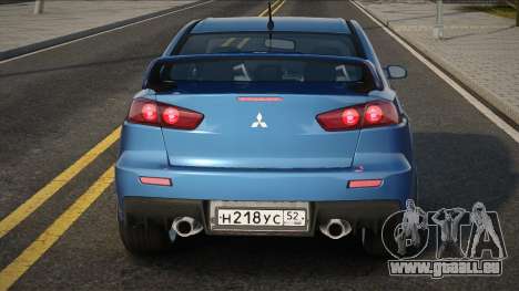 Mitsubishi Lancer Evolution Blue pour GTA San Andreas