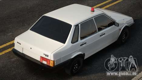 VAZ 21099 Blanc avec un feu clignotant pour GTA San Andreas