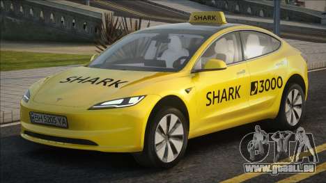 Tesla Model 3 Shark Taxi pour GTA San Andreas