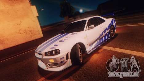 1999 Nissan Skyline GT-R R34 pour GTA San Andreas