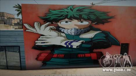 Mural Izuku Midoriya pour GTA San Andreas