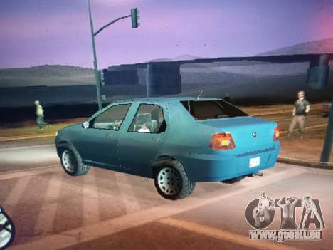 Fiat Siena Lowpoly pour GTA San Andreas