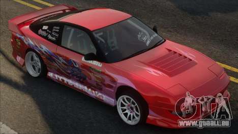 Nissan 180SX Red pour GTA San Andreas